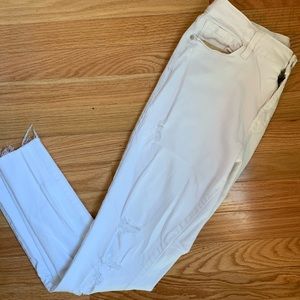 White rockstar jeans! Ankle length!